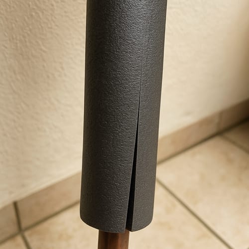 Customer photo review of Pipe Insulation Lagging Black Foam Class O Self-Seal 89mm x 25mm