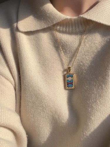 Customer photo review of Aura Tarot Necklace