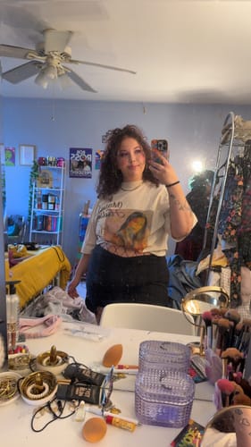 Reinette C. review of Halsey Print Round Neck T-shirt image 1 out of 1