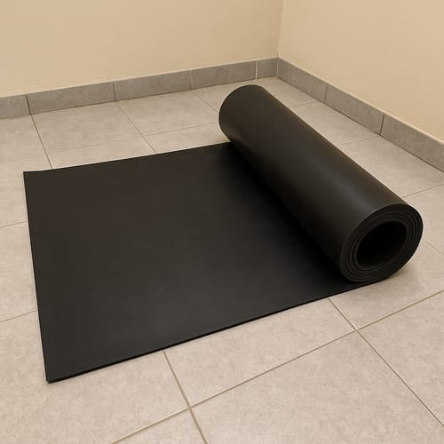 Customer photo review of Commercial Rubber Sheet Linear Metre Durable Heavy Duty Rubber for Sealing, Insulation & Protection Temperature & Chemical Resistant