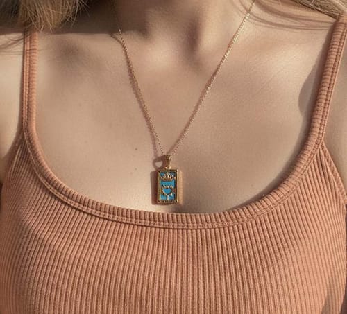 Customer photo review of Aura Tarot Necklace