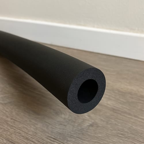 Customer photo review of Pipe Insulation Foam Class O Black Closed Cell 35mm x 32mm x 2m