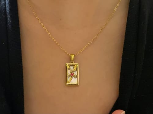 Customer photo review of Aura Tarot Necklace