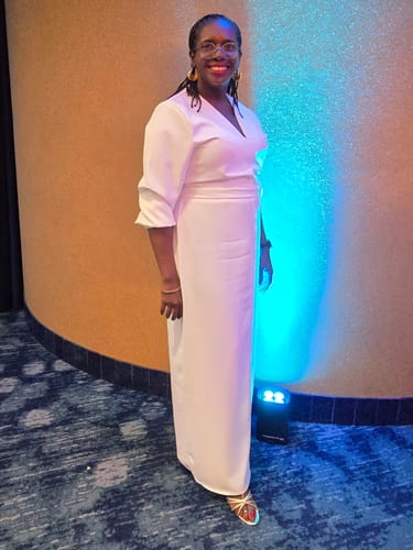 Maya R. review of Long Sleeves Loose Solid Color Deep V-Neck Maxi Dresses image 1 out of 1