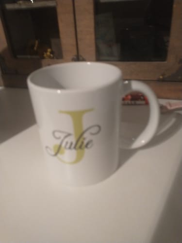 Kundenbewertung mit Foto zu Bedruckte Tasse mit Initialen und Namen
