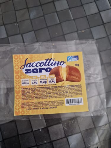 Customer photo review of Saccottino alla crema pasticcera