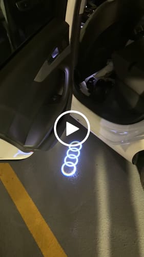 Customer video review of AUDI DOOR LIGHTS