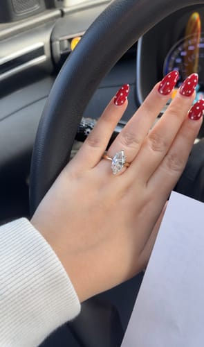 Lyndsie W. review of Doveggs solitaire engagement ring semi-mount only(Exclusively to DovEggs stones) image 1 out of 5