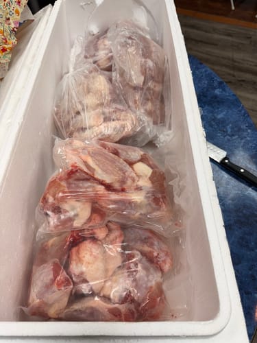 Customer photo review of Case of 30lbs Halal Whole Turkey Wings (Wholesale)