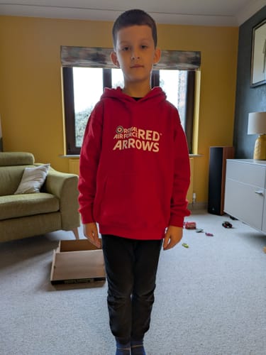 Ruth review of Red Arrows Kids Hoodie image 1 out of 1