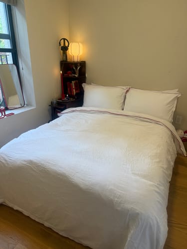 Customer photo review of Contrast Flange Bedding Set