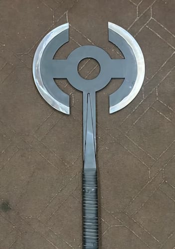 Customer photo review of Andromache Axe of Andy from Old Guard in Just $77 (Spring Steel & D2 Steel versions are Available)-Old Guard Axe