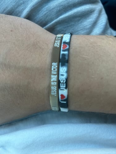 Customer photo review of Christian Rubber Bracelet Packs
