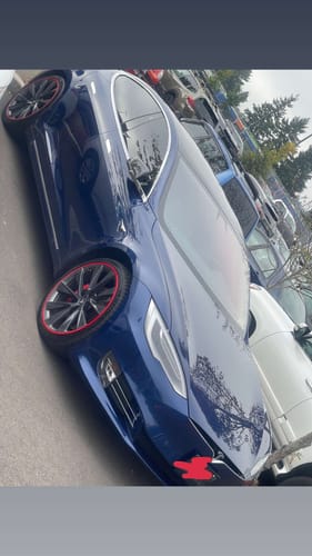 Customer photo review of EVAAM® Aluminum Alloy Wheel Rim Protector Rim Case for Tesla All Models (4 PCS) (2012-2025)