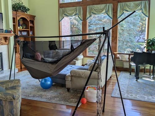 Customer photo review of Turtlebug Camper Hammock Stand