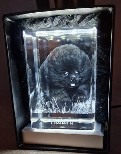 Customer photo review of Rektangulær krystallkube 11 x 7,5 x 6,5 cm