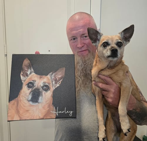 Customer photo review of Pet Art Canvas Wrap