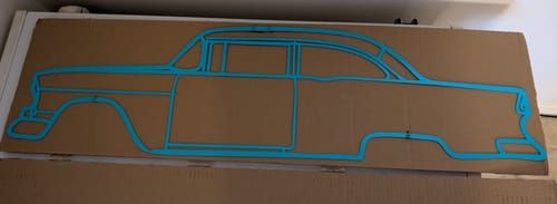 Customer photo review of 1955 150 Utility Sedan Metal Silhouette