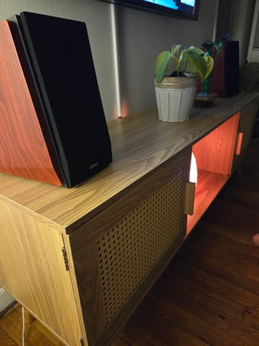 Customer photo review of R1700BTs Active Bluetooth Bookshelf Speakers(Certified Refurbished)