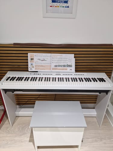 Customer photo review of Donner DEP-20 Portable Weighted Digital Piano with Stand