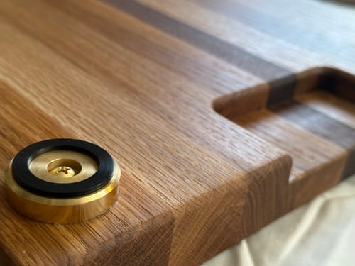 Customer photo review of Cutting Board Corner Feet Drilling Jig