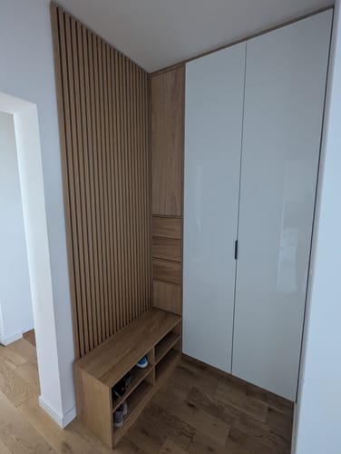 Customer photo review of Akustikpaneele Rustikale Eiche | XL 300 cm x 60 cm | Dreiseitig Echtholzfurnier