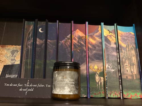 Customer photo review of You Do Not Yield | Sarah J Maas Candle | ACOTAR | Throne Of Glass