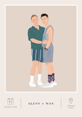 Customer photo review of Personalised Couple Poster