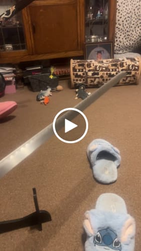 Customer video review of Black & Gold Dragon Samurai Sword