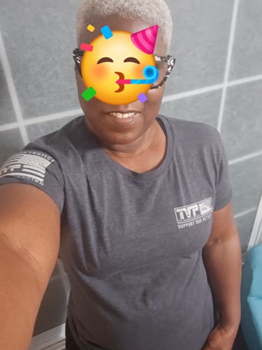 Customer photo review of Freedom Earned Through Sacrifice - Women's