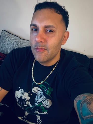 Customer photo review of The Drink Up Lassie Old School T-Shirt