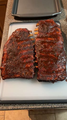 Customer photo review of Heath Riles BBQ Glazes - 6 pack