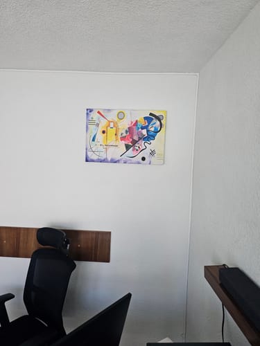 Customer photo review of Yellow Red Blue (Kandinsky)