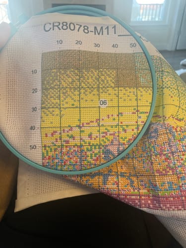 Customer photo review of Custom Cross Stitch Tapestry Kit | Just Upload Your Photo!