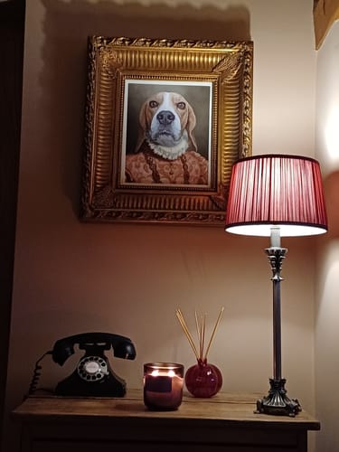 Customer photo review of The Duchess - Custom Vintage Pet Portrait