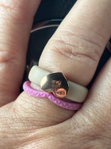 Karen B. review of Heart Collection - Women's Silicone Rings with Metal - Patent Design image 1 out of 1