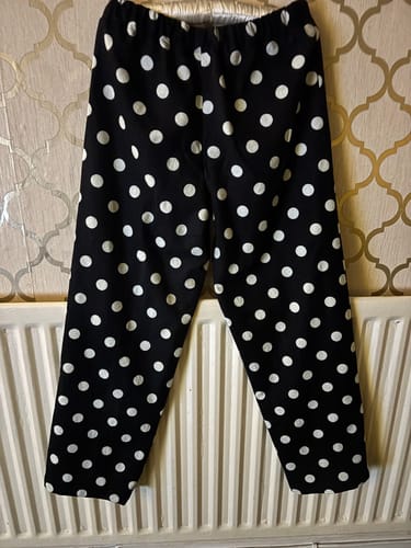 Customer photo review of 3 Metres High Quality Brushed Cotton - 45" Wide (Black And White)
