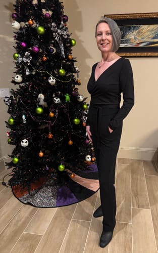 Customer photo review of Emerson Straight Leg Pants Tall - Black