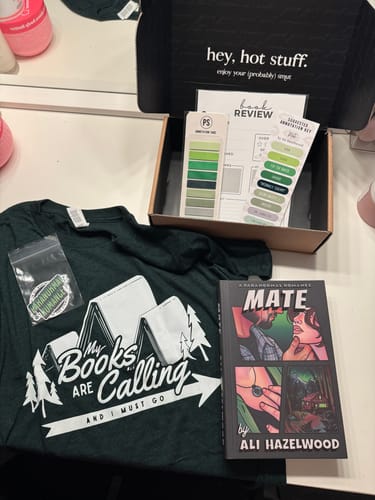 Customer photo review of smut slut book club subscription