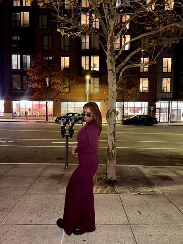 Customer photo review of NW Sculpt Wide-Leg Jumpsuit