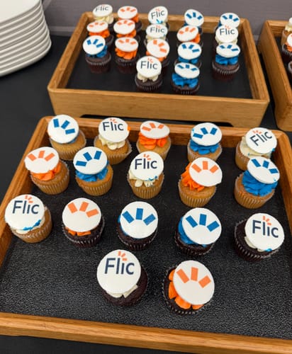 Customer photo review of Corporate Cupcakes with Logos