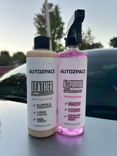 Customer photo review of AUTO ZPACE™ Leather Cleaner & Conditioner Kit