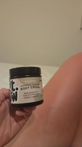 Customer photo review of Grass-Fed Tallow Soap | Moisturising Cleansing Bar