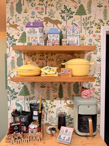 Customer photo review of Rustic Floating Shelves