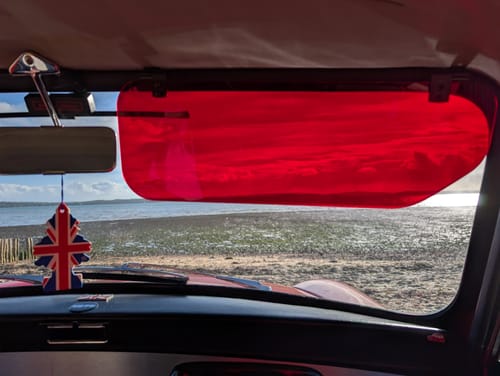 Customer photo review of SMCO Tinted Sun Visors