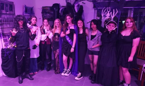 Customer photo review of Halloween Murder Mystery Game Kit - Vampire Ball