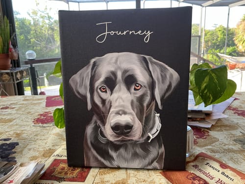 Customer photo review of Pet Art Canvas Wrap