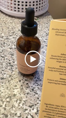 Customer video review of Flowering Hair Serum