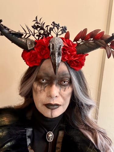 Customer photo review of PRIMAL ® Zombie II - White Colored Contact Lenses