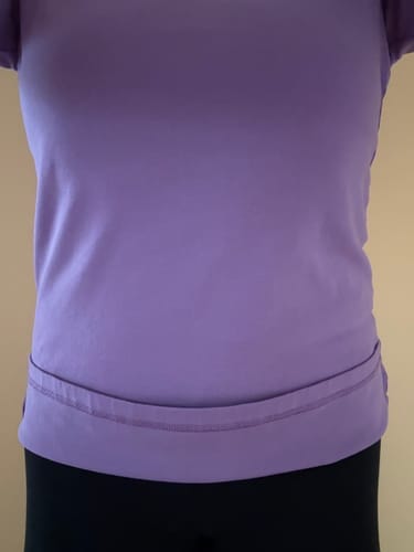 Customer photo review of Crème de la Crème Tall Tee - Violet